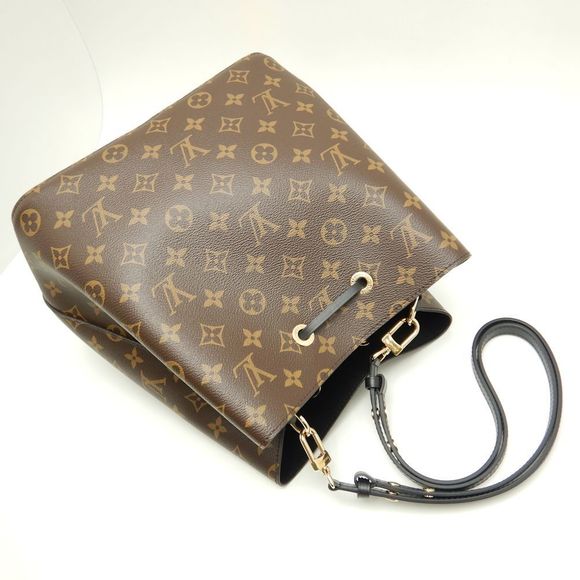 Louis Vuitton Monogram NeoNoe Brown Noir Shoulder Bag - Picture 2 of 7